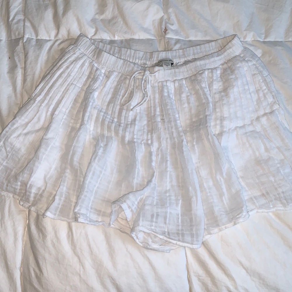 American Eagle Ruffled Linen Skort